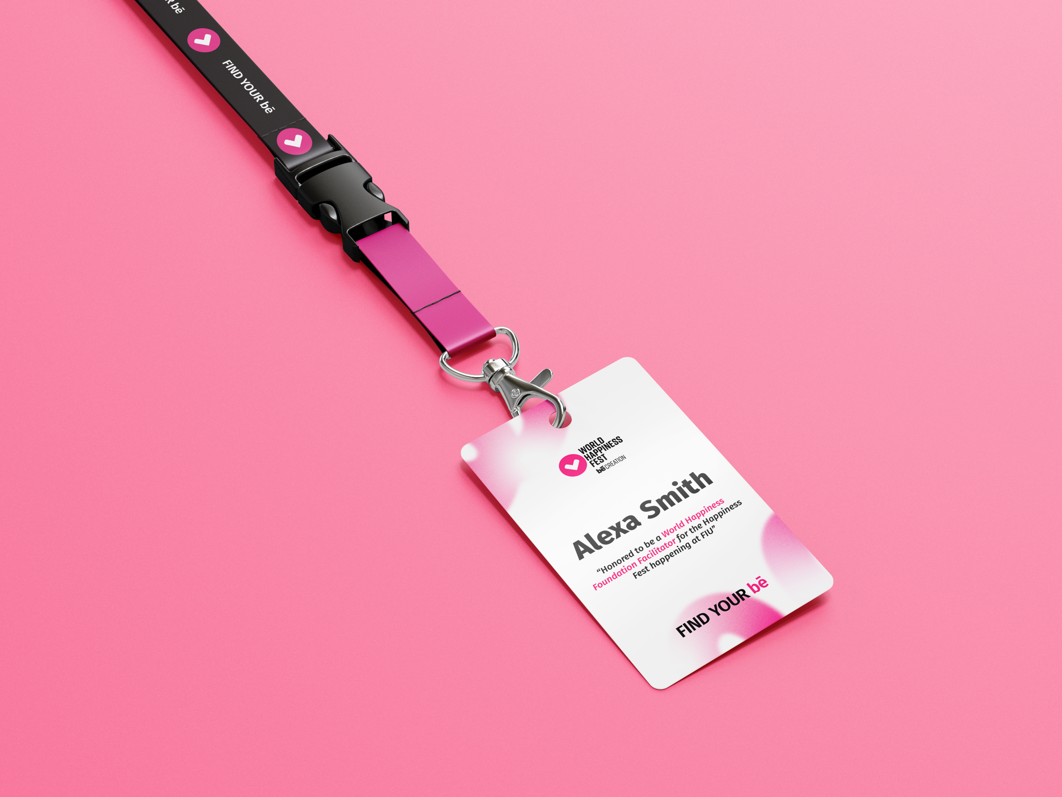 Lanyard ID badge mockup 1